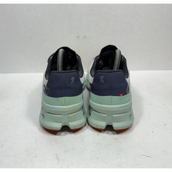On Cloudmonster Running Shoes Womens Size 9 White Green Mint Helion 61.98241 - Picture 5 of 9